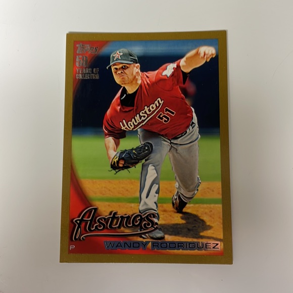 2010 Topps Baseball Gold Parallel cards and a Silk card - Picture 5 of 16